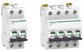 Модульные автоматические выключатели Schneider Electric серии Acti 9 IC60L мгновенного действия (кривая MA)